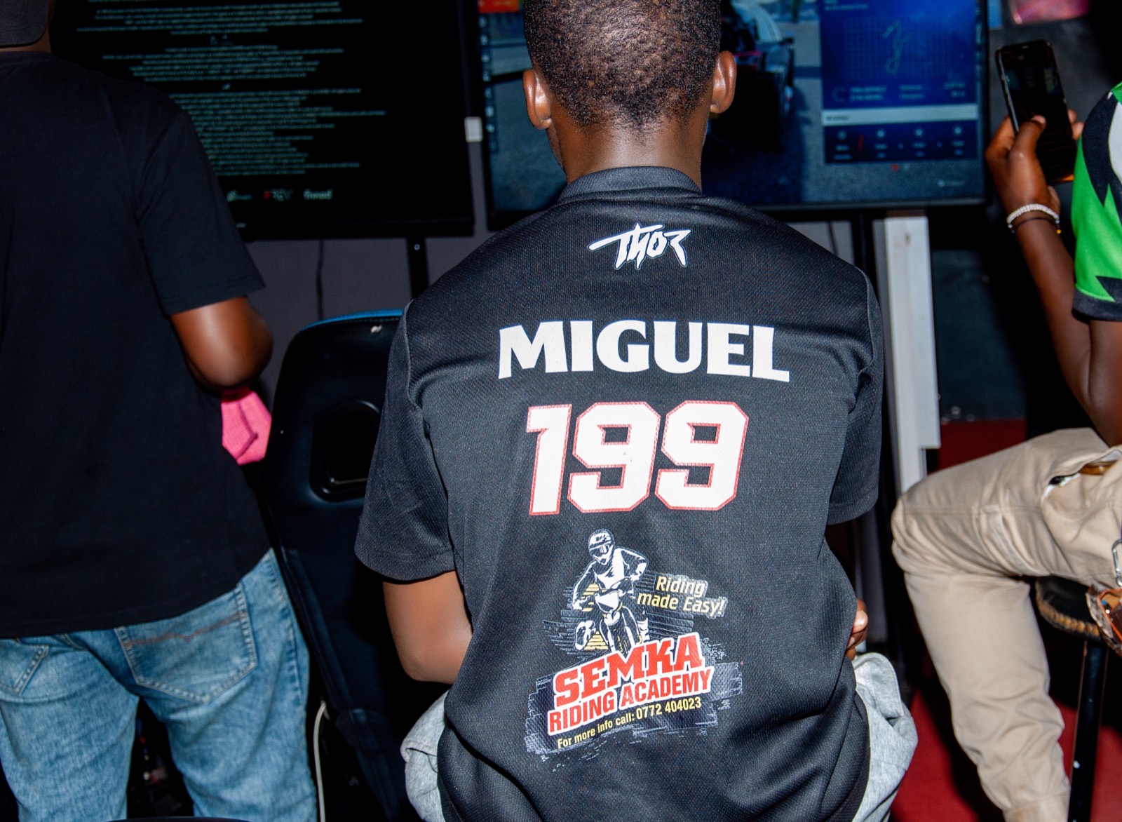 Competitor at the sim rig, 2025